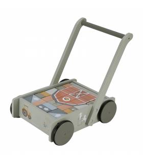 Little Dutch Wagen mit Bauklötzen Little Farm