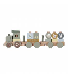 Little Dutch Eisenbahn mit Steck-Formen Little Farm