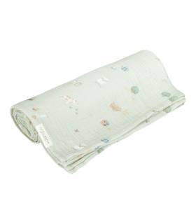 copy of Little Dutch Musselintuch 120x120 Flowers&Butterflies