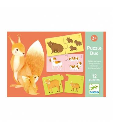 Djeco Puzzle Duo - Tierbabys