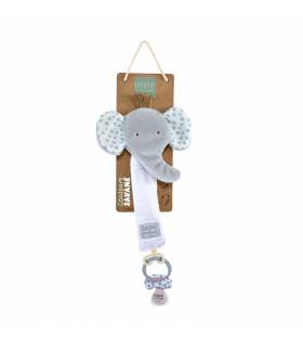 Doudou Schnullerhalter Savanne Elefant