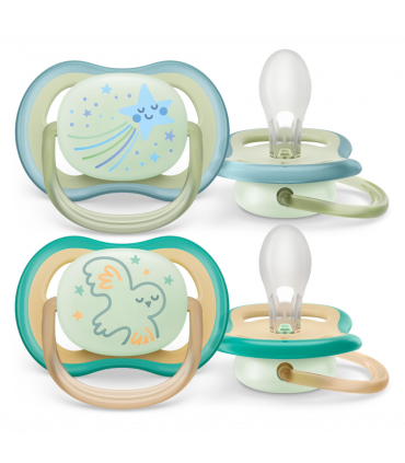 Philips Avent Nuggi Ultra Air Night Sternschnuppe/Eule 0-6 Mt.