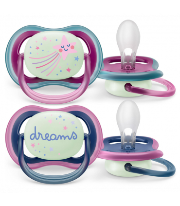 Philips Avent Nuggi Ultra Air Night Sternschnuppe/Dreams 6-18 Mt.