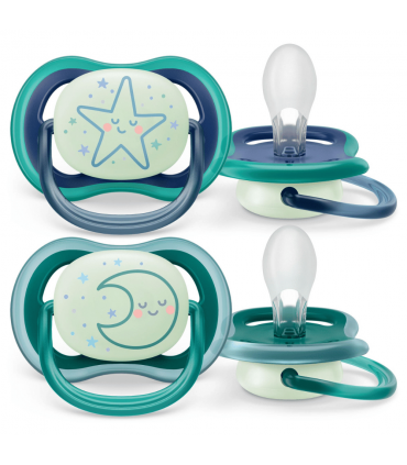 Philips Avent Nuggi Ultra Air Night Sterne/Mond 6-18 Mt.