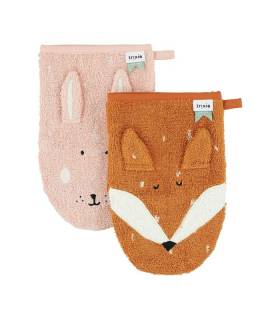 Trixie Waschhandschuhe Hase und Fuchs