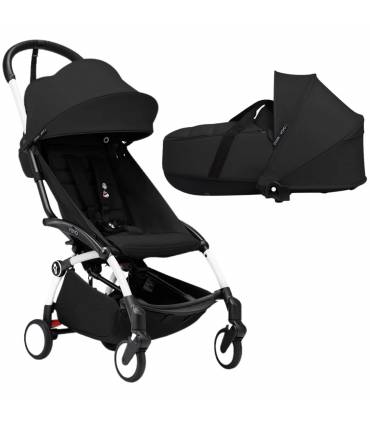 Stokke YOYO3 6+ White mit Liegewanne Black