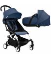 Stokke YOYO3 6+ White mit Liegewanne Air France Navy Blue