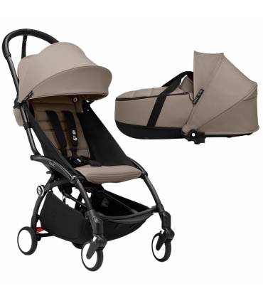 Stokke YOYO3 6+ Black mit Liegewanne Taupe