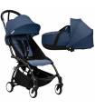 Stokke YOYO3 6+ Black mit Liegewanne Air France Navy Blue