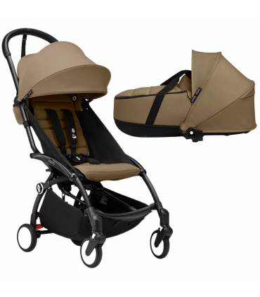 Stokke YOYO3 6+ Black mit Liegewanne Toffee