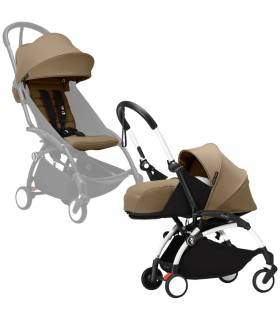 Stokke YOYO3 0+ White mit 6+ Textilset Toffee