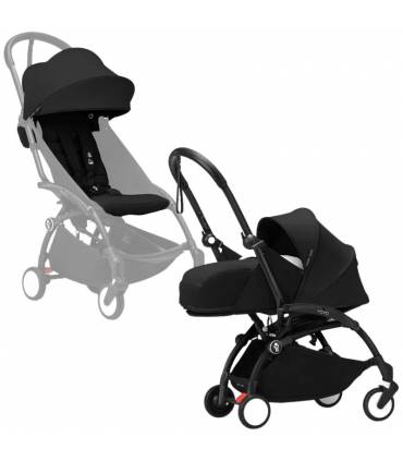 Stokke YOYO3 0+ Black mit 6+ Textilset Black