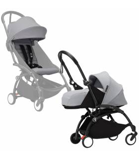 Stokke YOYO3 0+ Black mit 6+ Textilset Stone