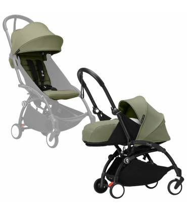 Stokke YOYO3 0+ Black mit 6+ Textilset Olive