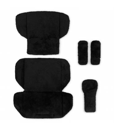 ABC-Design Einlagen Set Kinderwagen Black
