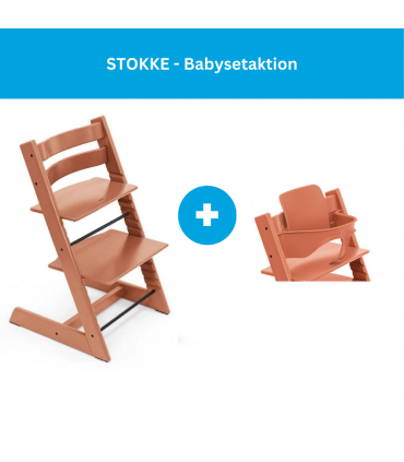 Stokke Tripp Trapp "Das Original" Terracota inkl. GRATIS Babyset