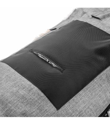 Fellhof Cortina Lammfellfusssack für Kinderwagen Black Melange