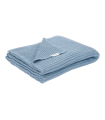 Little Dutch gestrickte Wiegedecke Pure Denim Blau