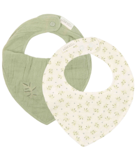 Little Dutch Bandana Musselin Blauberry Leaves & Sage