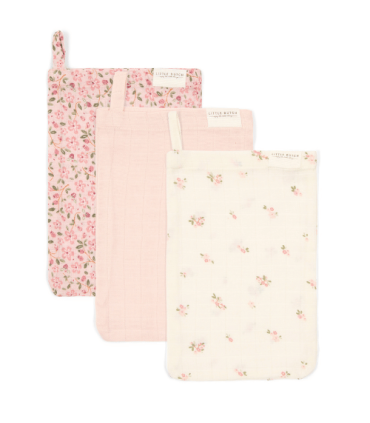 copy of Little Dutch Waschhandschuhe Pure Pink Blush/Little Flowers