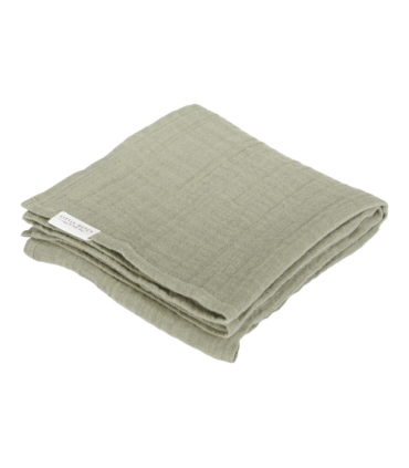 Little Dutch Musselintuch 120x120 Muslin Olive