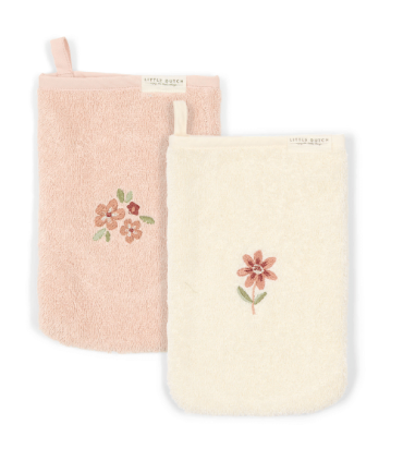 copy of Little Dutch Waschhandschuhe Pure Pink Blush/Little Flowers