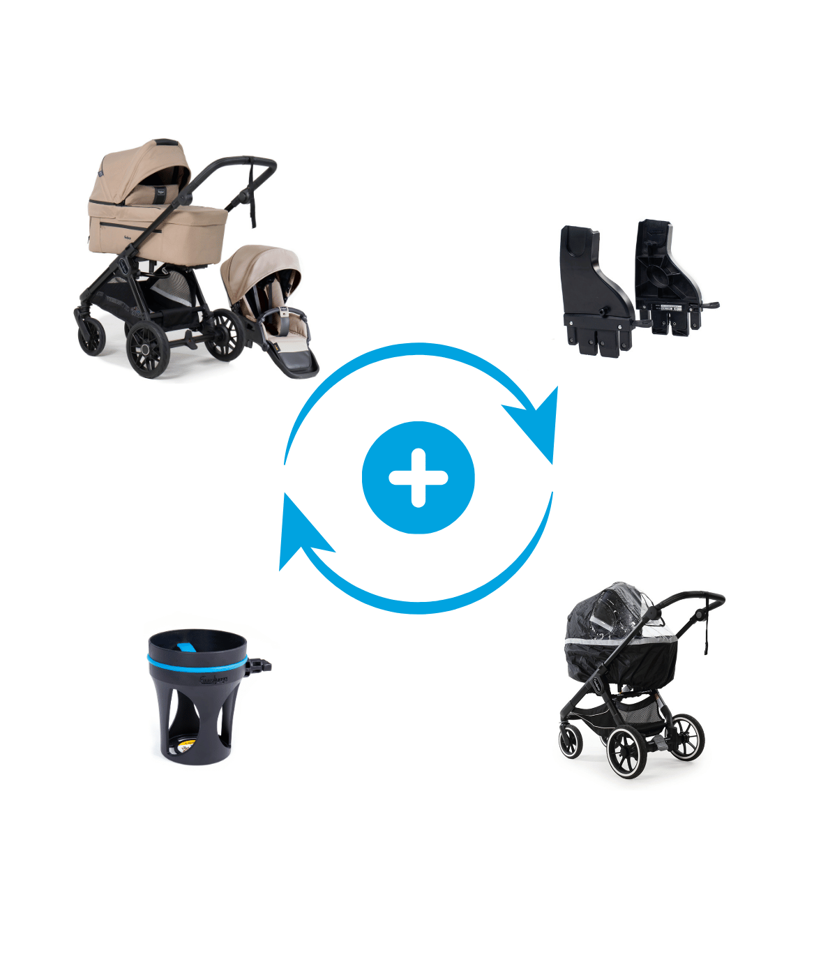 Emmaljunga SENTO FLAT Set – Kinderwagen ab Geburt