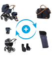 Emmaljunga Sento Ergo+ PREMIUM SET - 2-in-1 Kinderwagen
