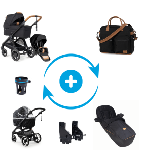 Emmaljunga SENTO FLAT PREMIUM SET – Kinderwagen ab Geburt