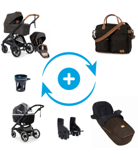 Emmaljunga SENTO PRO FLAT Kinderwagen PREMIUM SET – 2-in-1 ab Geburt