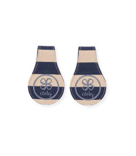 Cloby Leder Magnetclips 2er Set – Kinderwagen Clips