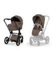 Cybex Priam 5 Comfort Set – 2in1 Kinderwagen Matt Black / Coconut Brown
