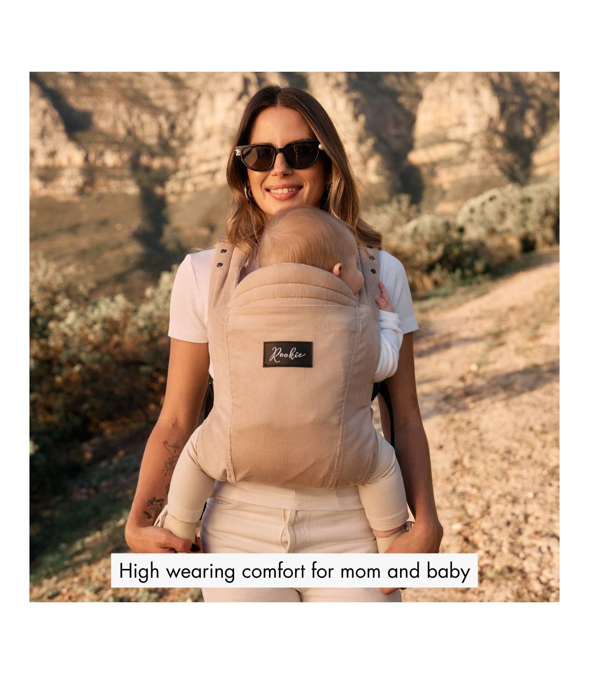 Rookie Premium Elite Babytrage – ergonomische Trage ab Geburt