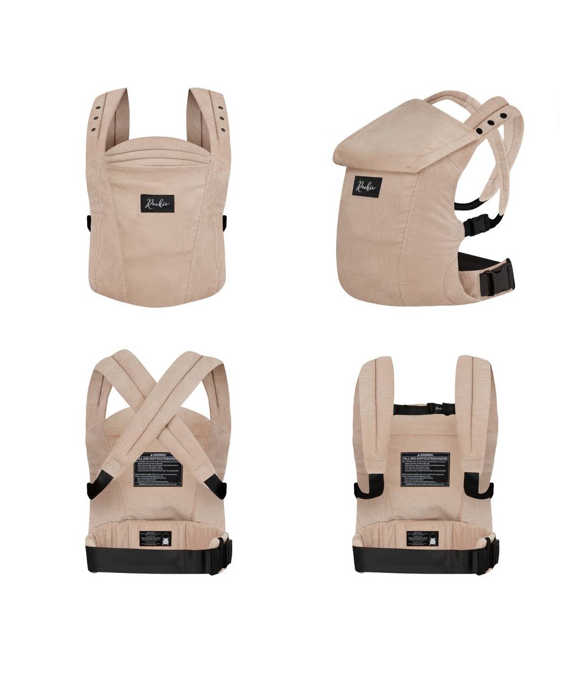 Rookie Premium Elite Babytrage – ergonomische Trage ab Geburt