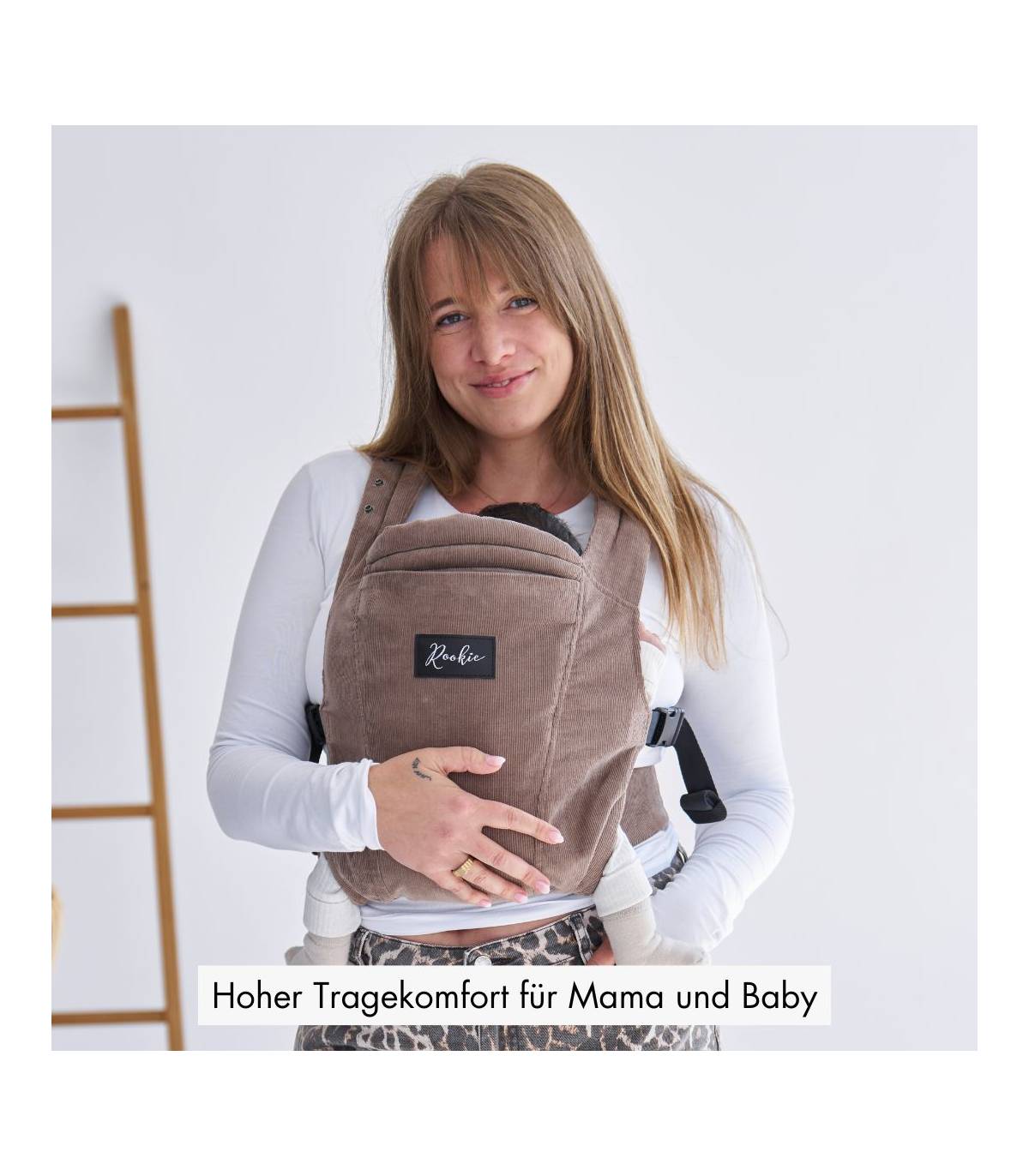 Rookie Premium Elite Babytrage – ergonomische Trage ab Geburt