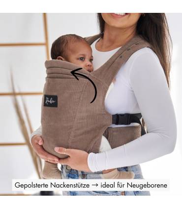 Rookie Premium Elite Babytrage – ergonomische Trage ab Geburt