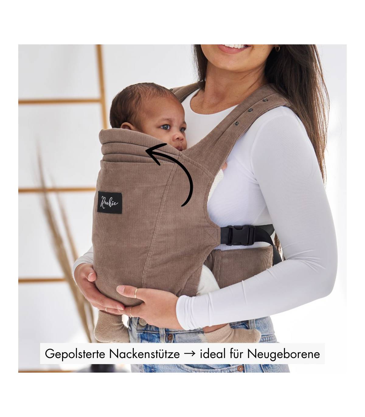 Rookie Premium Elite Babytrage – ergonomische Trage ab Geburt