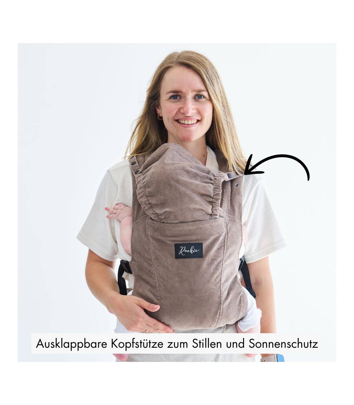 Rookie Premium Elite Babytrage – ergonomische Trage ab Geburt