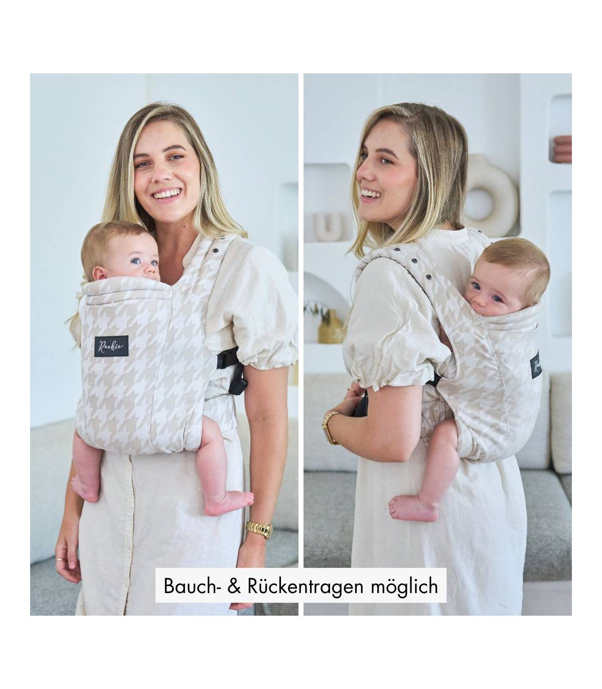 Rookie Premium Elite Babytrage – ergonomische Trage ab Geburt