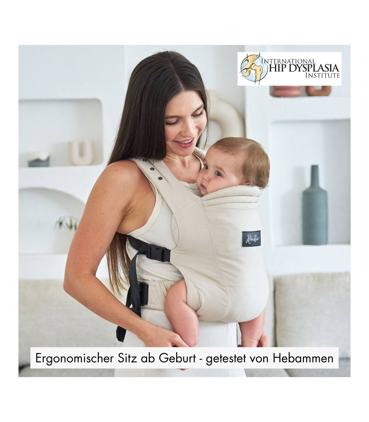 Rookie Premium Elite Babytrage – ergonomische Trage ab Geburt