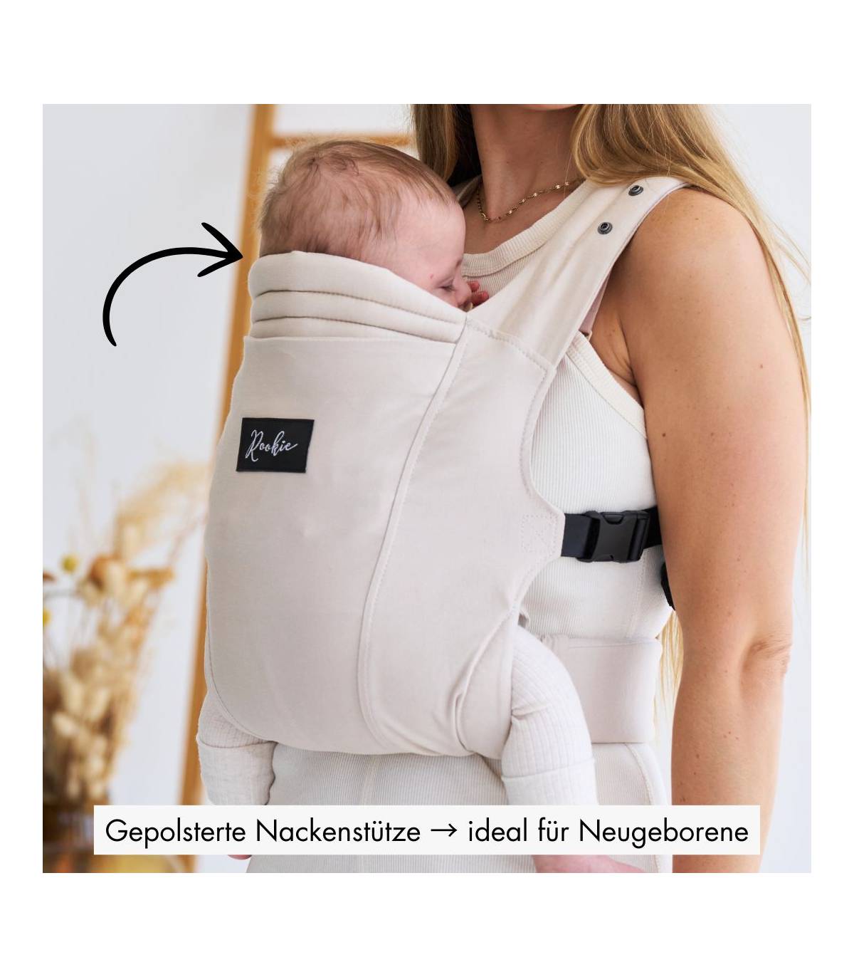 Rookie Premium Elite Babytrage – ergonomische Trage ab Geburt