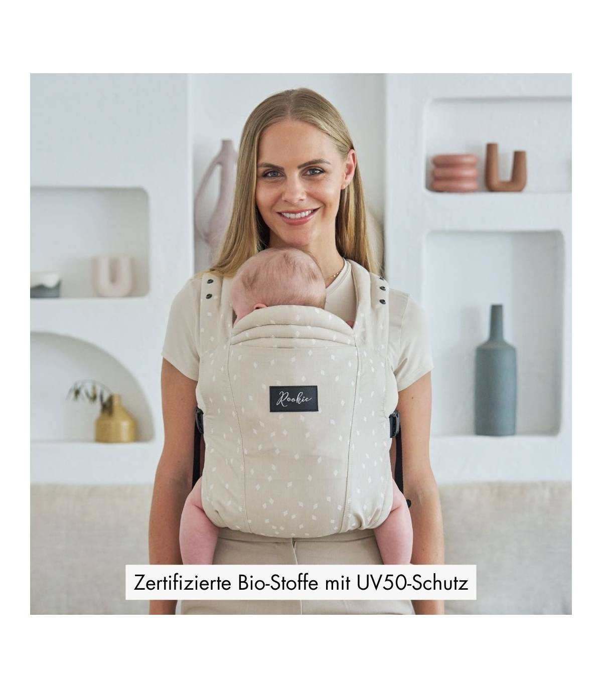 Rookie Premium Elite Babytrage – ergonomische Trage ab Geburt