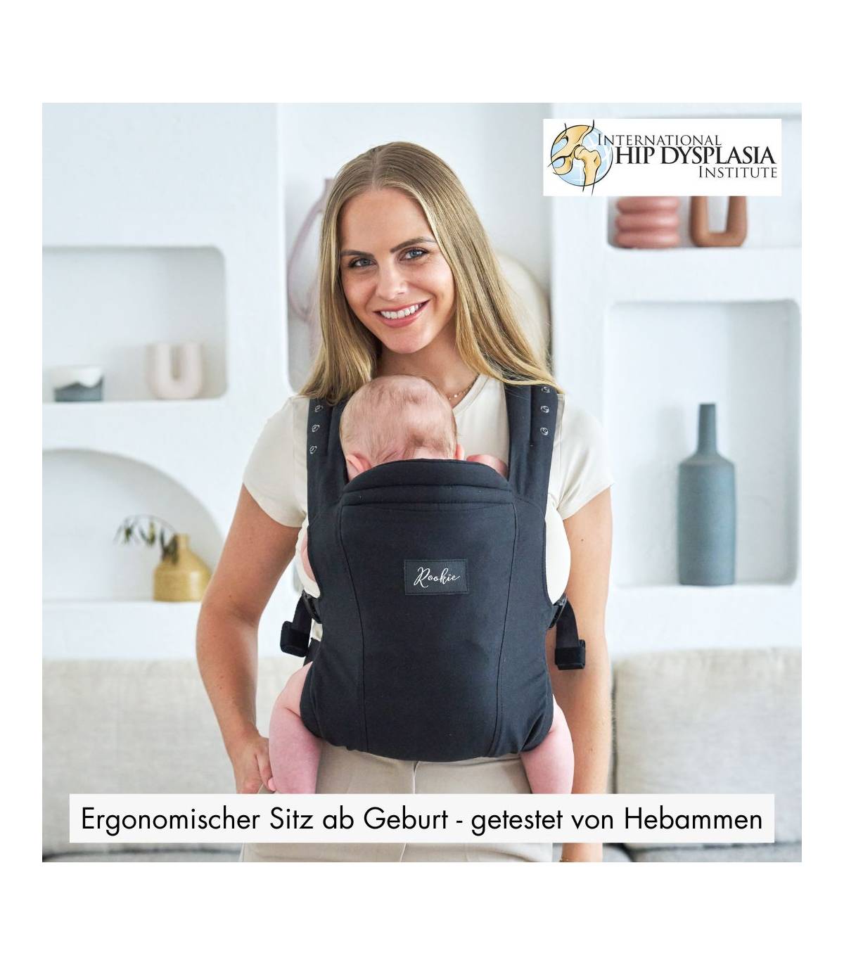 Rookie Premium Elite Babytrage – ergonomische Trage ab Geburt
