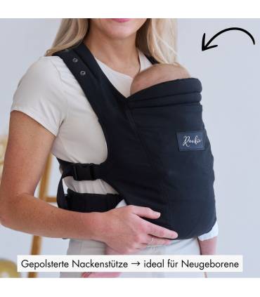 Rookie Premium Elite Babytrage – ergonomische Trage ab Geburt