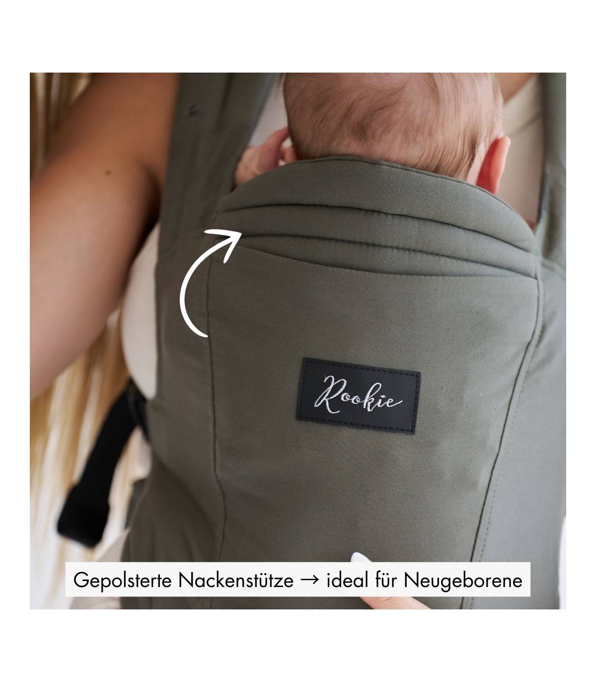 Rookie Premium Elite Babytrage – ergonomische Trage ab Geburt