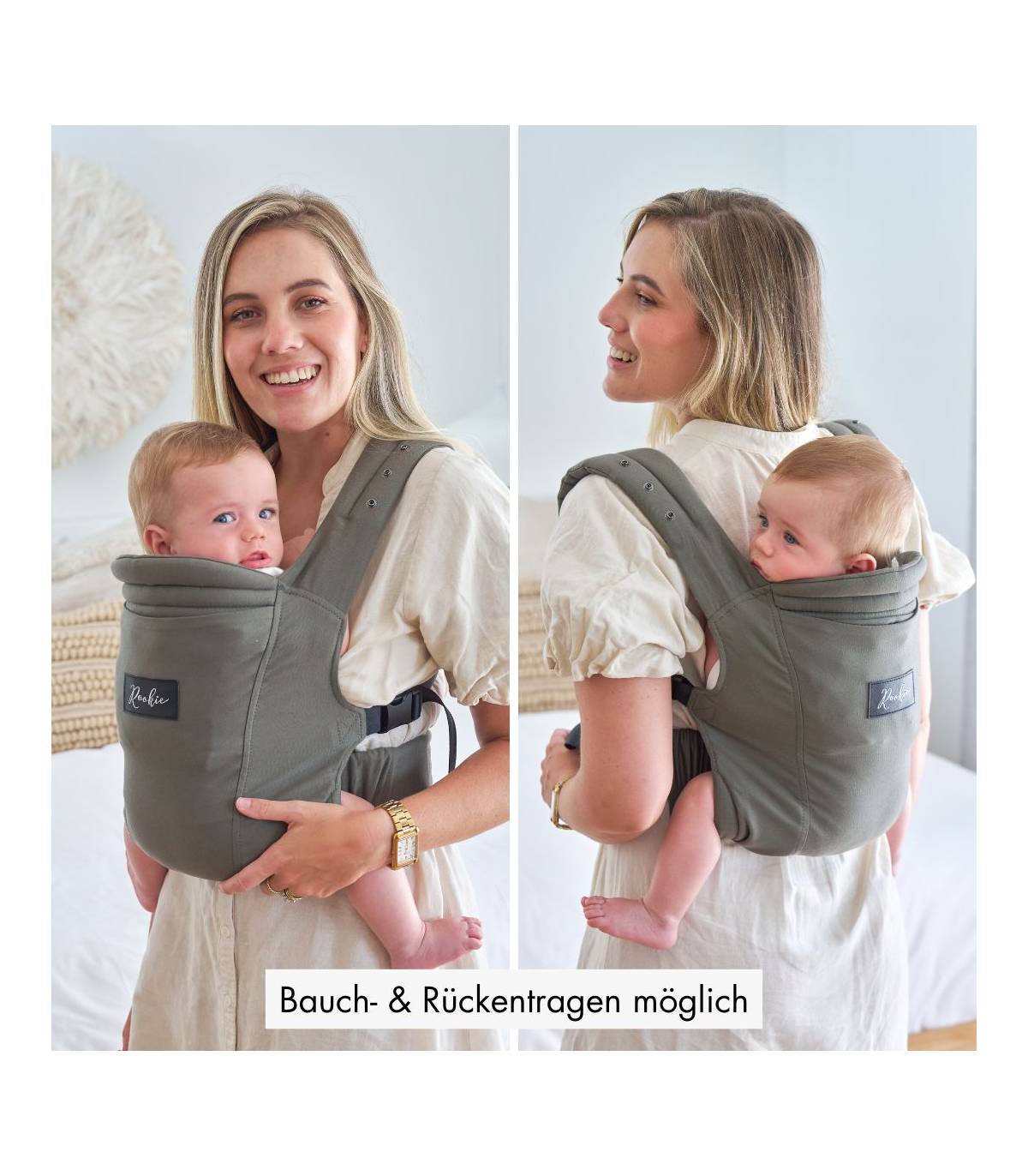 Rookie Premium Elite Babytrage – ergonomische Trage ab Geburt