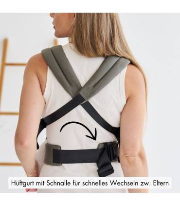 Rookie Premium Elite Babytrage – ergonomische Trage ab Geburt