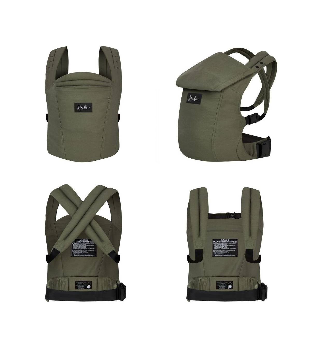 Rookie Premium Elite Babytrage – ergonomische Trage ab Geburt