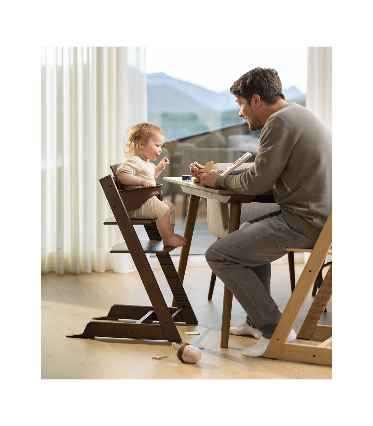 Stokke Tripp Trapp Das Original OAK Weiss-Lasiert (Eiche...