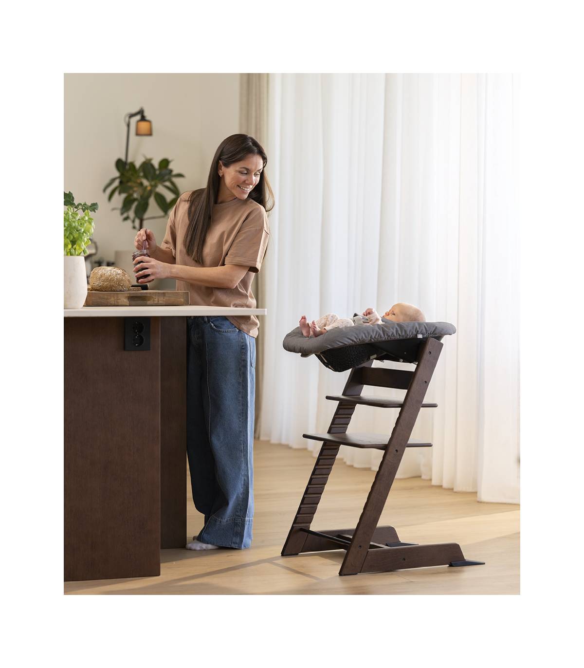 Stokke Tripp Trapp Das Original OAK Weiss-Lasiert (Eiche...